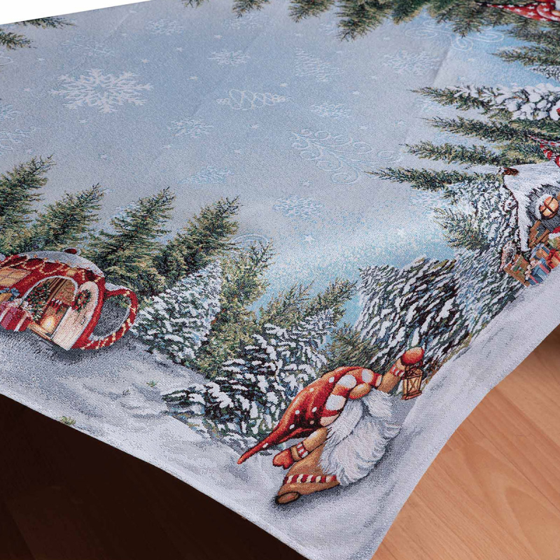 Χριστουγεννιάτικο Καρέ (100x100) Silk Fashion Searching Gnomes