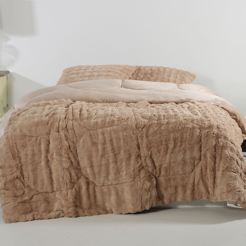 Γούνινο Κουβερτοπάπλωμα Υπέρδιπλο (220x240) Silk Fashion Burble L.Brown