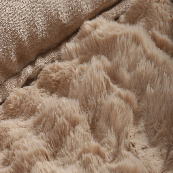 Γούνινη Μαξιλαροθήκη (50x70) Silk Fashion Burble L.Brown