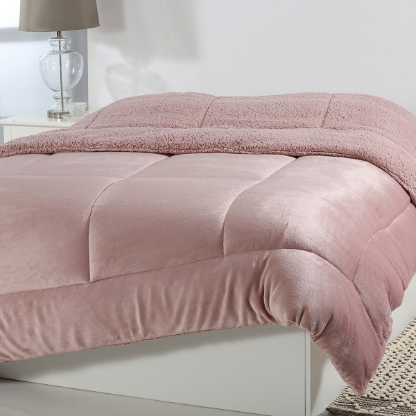 Κουβερτοπάπλωμα King Size (240x260) Silk Fashion Solid Old Rose