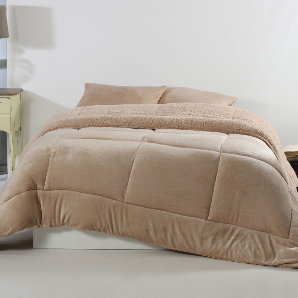 Κουβερτοπάπλωμα King Size (240x260) Silk Fashion Solid L.Brown