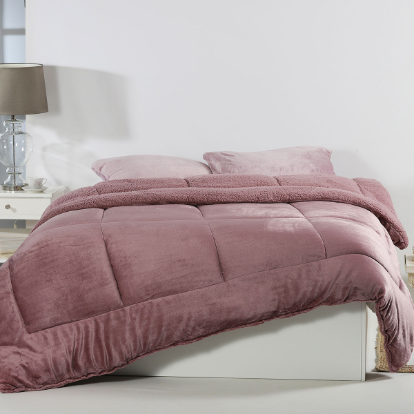 Κουβερτοπάπλωμα King Size (240x260) Silk Fashion Solid Rust Red