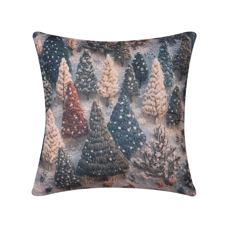 Χριστουγεννιάτικη Μαξιλαροθήκη (45x45) Silk Fashion ks2026-3