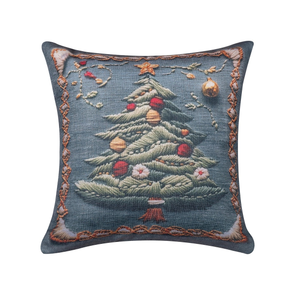 Χριστουγεννιάτικη Μαξιλαροθήκη (45x45) Silk Fashion ks2026-11