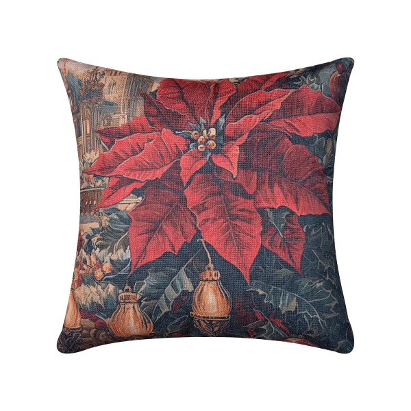 Χριστουγεννιάτικη Μαξιλαροθήκη (45x45) Silk Fashion ks2026-17