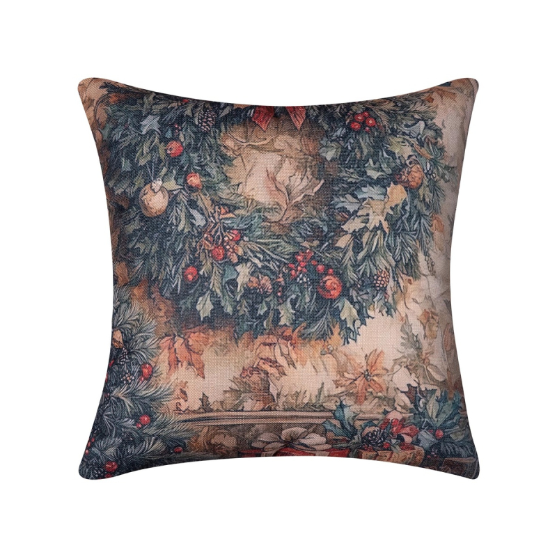 Χριστουγεννιάτικη Μαξιλαροθήκη (45x45) Silk Fashion ks2026-18