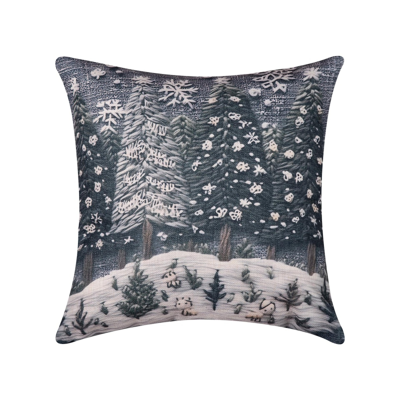 Χριστουγεννιάτικη Μαξιλαροθήκη (45x45) Silk Fashion ks2026-26