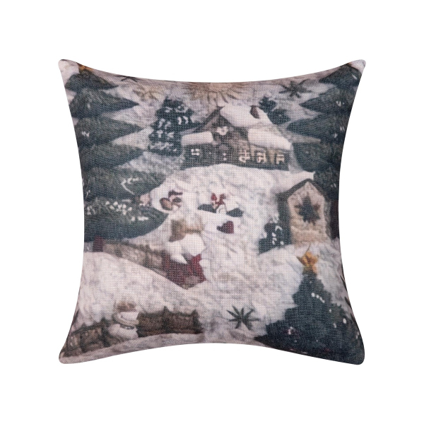 Χριστουγεννιάτικη Μαξιλαροθήκη (45x45) Silk Fashion ks2026-28