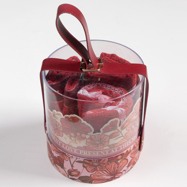 Χριστουγεννιάτικα Ποτηρόπανα Δώρου (Σετ 3τμχ) Silk Fashion 3