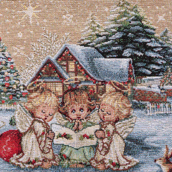 Χριστουγεννιάτικη Τραβέρσα (47x140) Silk Fashion Angels