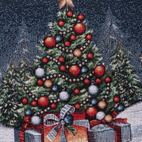 Χριστουγεννιάτικη Τραβέρσα (47x140) Silk Fashion Blue Moon