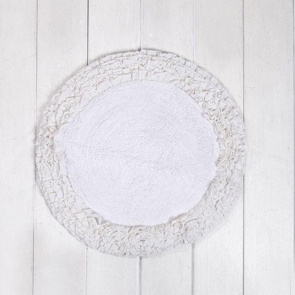 Πατάκι Μπάνιου (Φ60) Nima Eden White