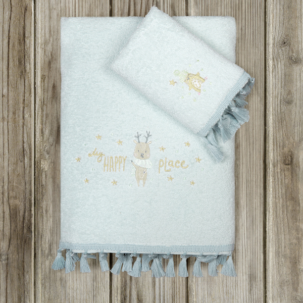 Παιδικές Πετσέτες (Σετ 2τμχ) Nima Baby Happy Place 400gsm