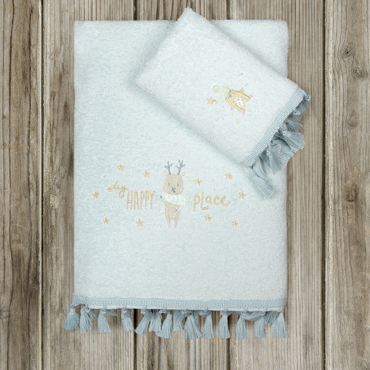 Παιδικές Πετσέτες (Σετ 2τμχ) Nima Baby Happy Place 400gsm