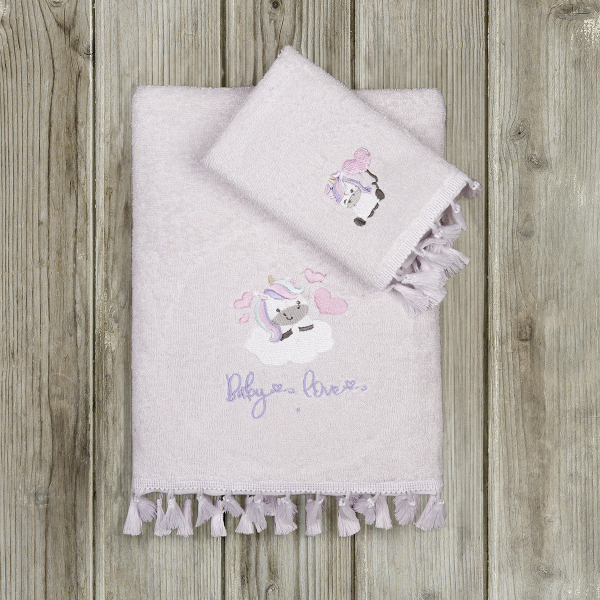 Βρεφικές Πετσέτες (Σετ 2τμχ) Nima Baby Luni Uni 400gsm