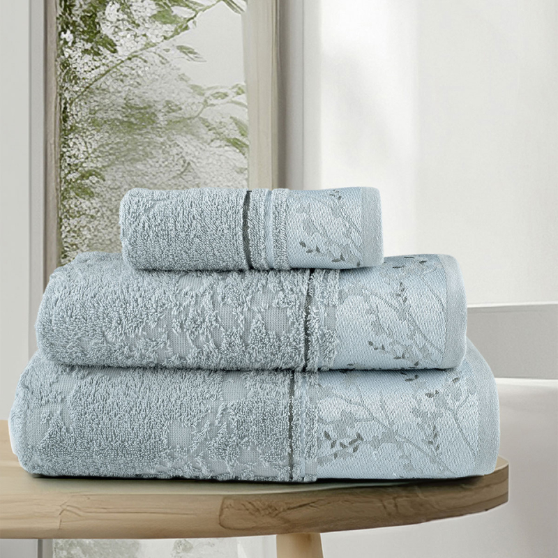 Πετσέτες Μπάνιου (Σετ 3τμχ) Nima Inverno L.Blue 450gsm