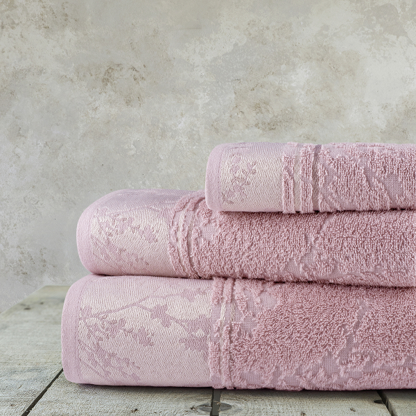Πετσέτες Μπάνιου (Σετ 3τμχ) Nima Inverno Pink 450gsm