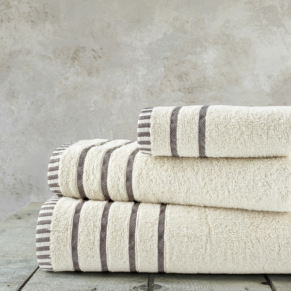 Πετσέτες Μπάνιου (Σετ 3τμχ) Nima Fellow Beige 480gsm