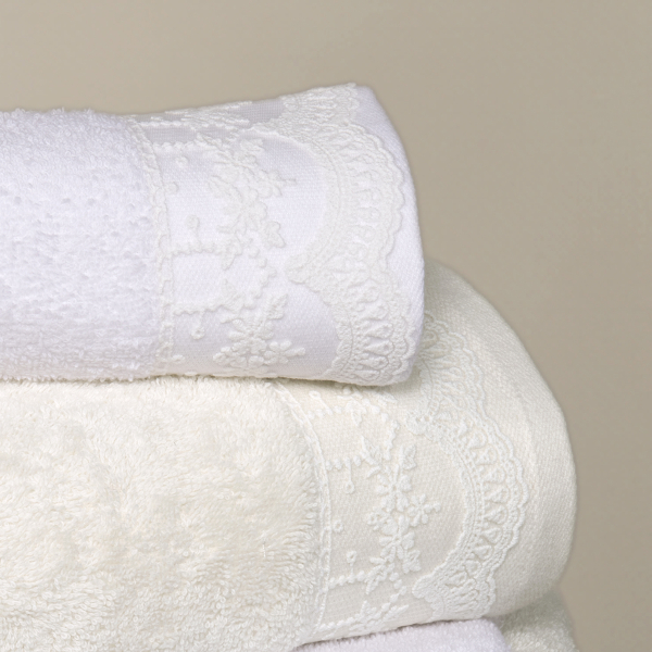 Πετσέτες Μπάνιου (Σετ 3τμχ) Nima Amour White 450gsm