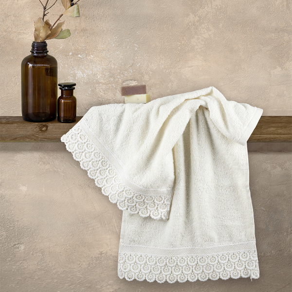 Πετσέτες Χεριών (Σετ 2τμχ) Nima Union Ivory 400gsm