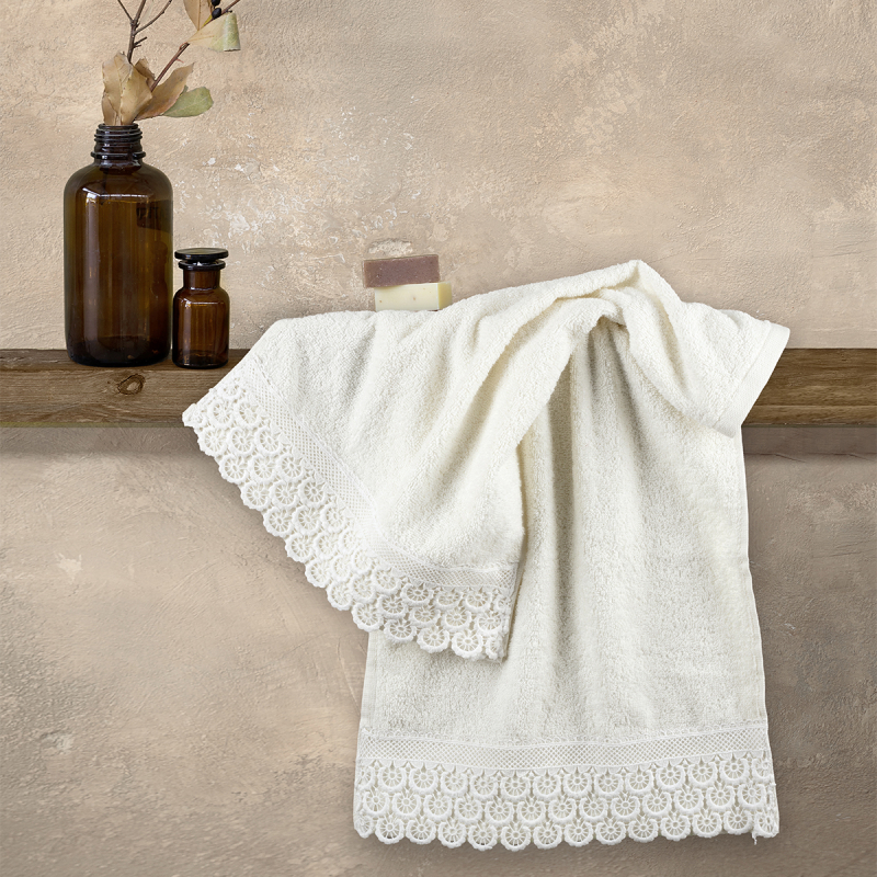 Πετσέτες Χεριών (Σετ 2τμχ) Nima Union Ivory 400gsm