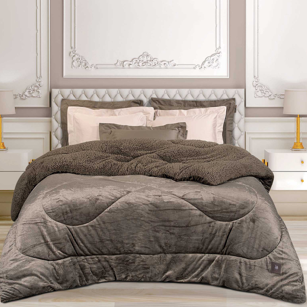 Κουβερτοπάπλωμα Υπέρδιπλο (220x240) Greenwich Polo Club Essential 3958 Taupe