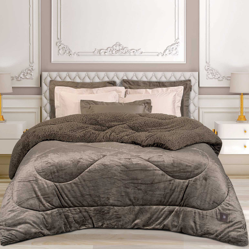 Κουβερτοπάπλωμα Υπέρδιπλο (220x240) Greenwich Polo Club Essential 3958 Taupe