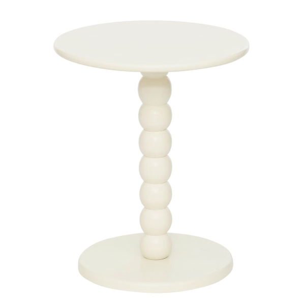 Βοηθητικό Τραπεζάκι (Φ38x46.5) A-S Chamlo White 197896A