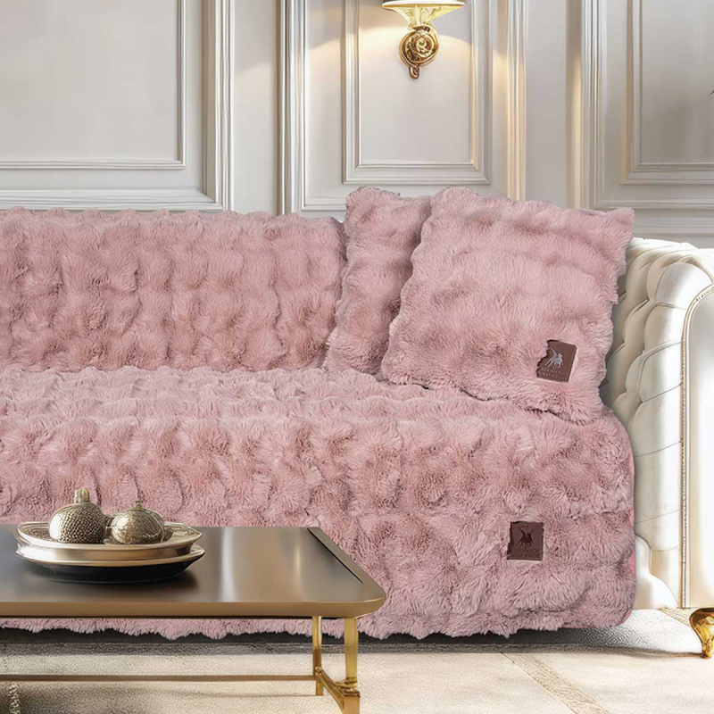 Ριχτάρι Καναπέ Διθέσιου Γούνινο (180x250) Greenwich Polo Club 3945 Nude