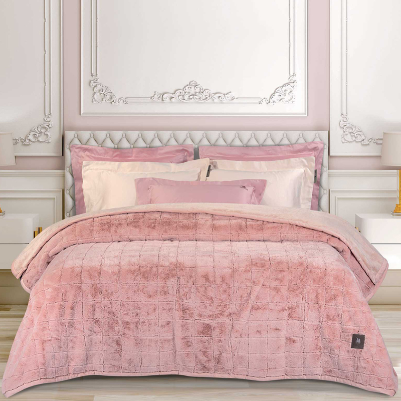 Κουβέρτα Γούνινη Υπέρδιπλη (220x240) Greenwich Polo Club Essential 3499 Salmon