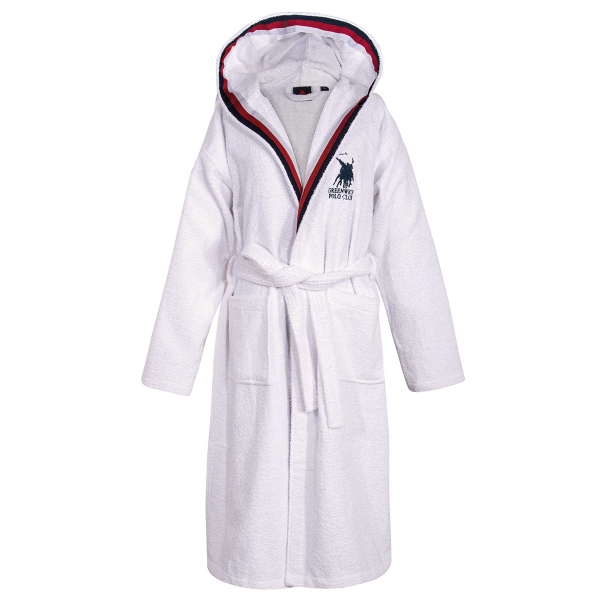Μπουρνούζι Greenwich Polo Club Essential 3062 White
