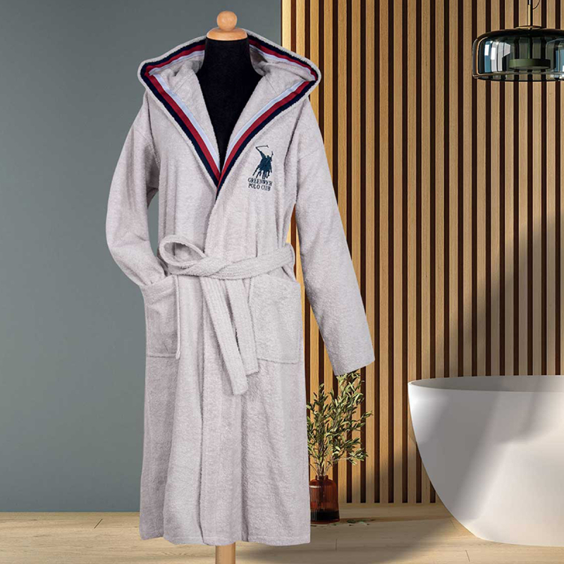 Μπουρνούζι Greenwich Polo Club Essential 3064 Grey