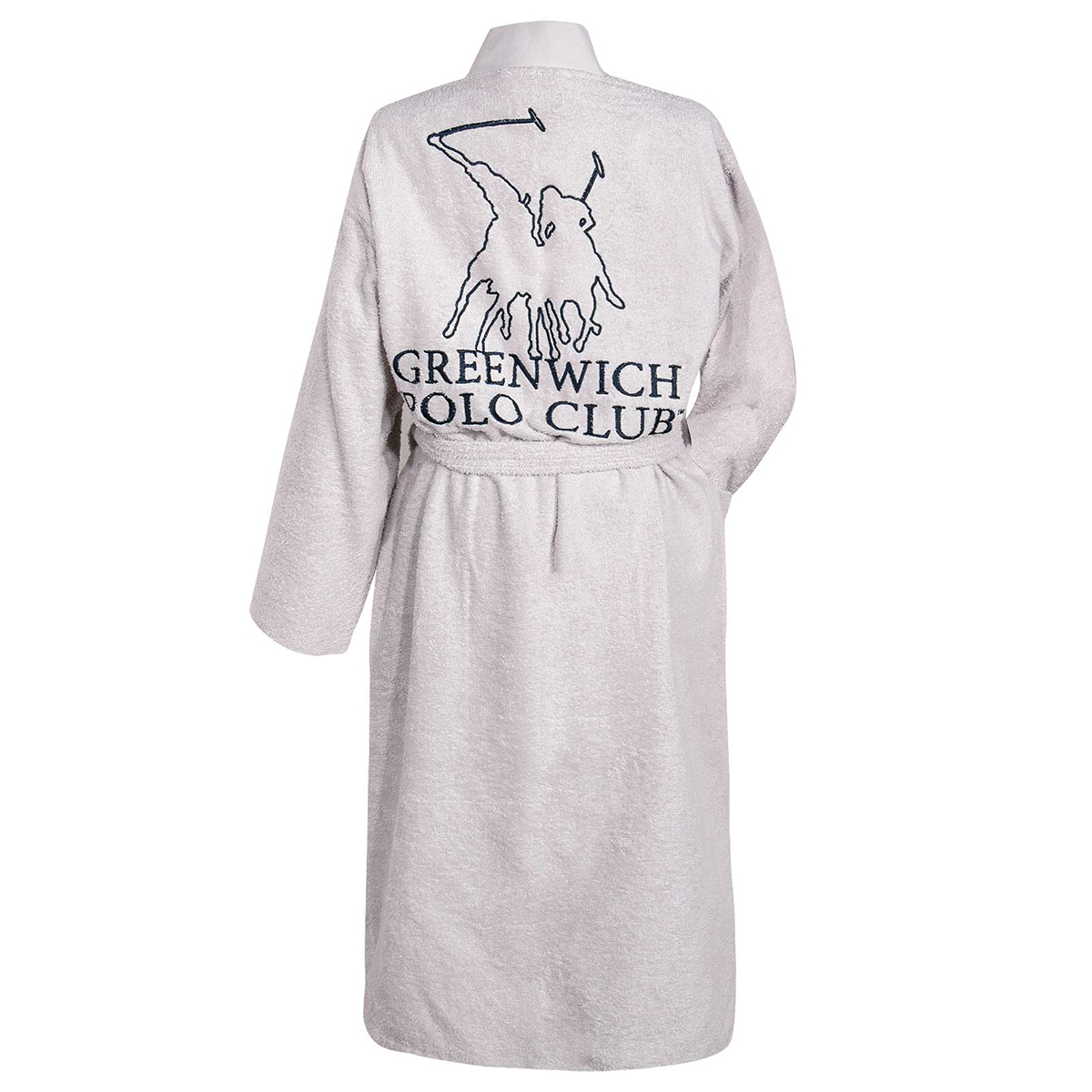 Μπουρνούζι Greenwich Polo Club Essential 3213 L Grey Large Home Λευκά Είδη Μπάνιου Μπουρνούζια Spitishop