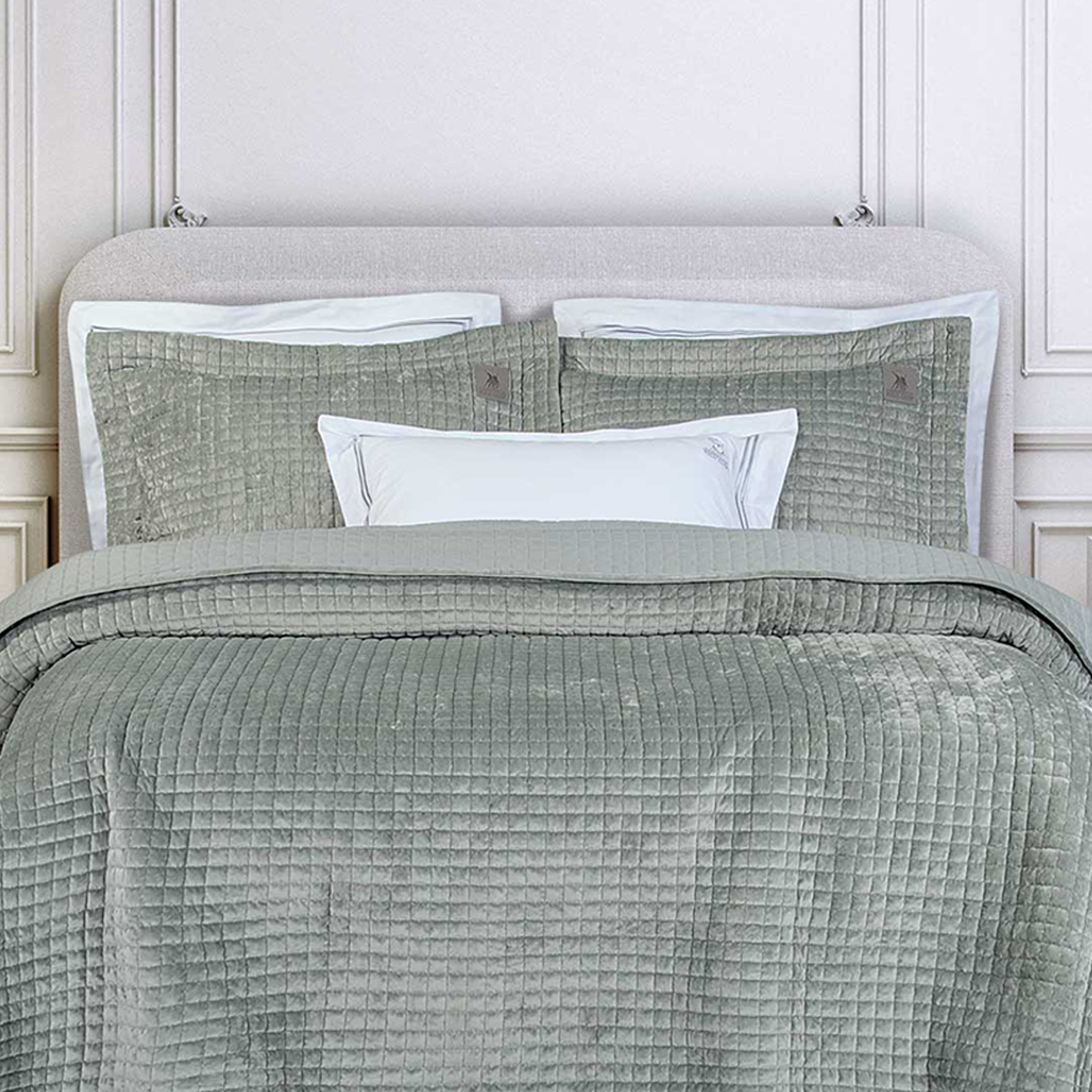 Ζεύγος Μαξιλαροθήκες Oxford (50X70) Greenwich Polo Club Classic 4430 Sage Green Home Λευκά Είδη Κρεβατοκάμαρας Ύπνου Spitishop