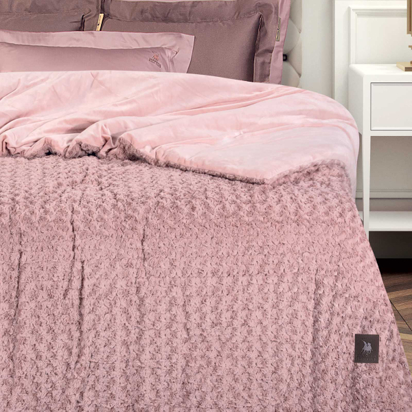 Γούνινο Κουβερτοπάπλωμα King Size (240x250) Greenwich Polo Club Essential 3961 Nude