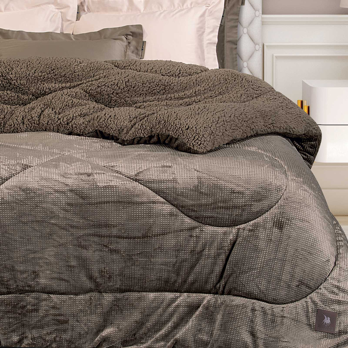 Κουβερτοπάπλωμα Μονό (160x220) Greenwich Polo Club Essential 3958 Taupe φωτογραφία