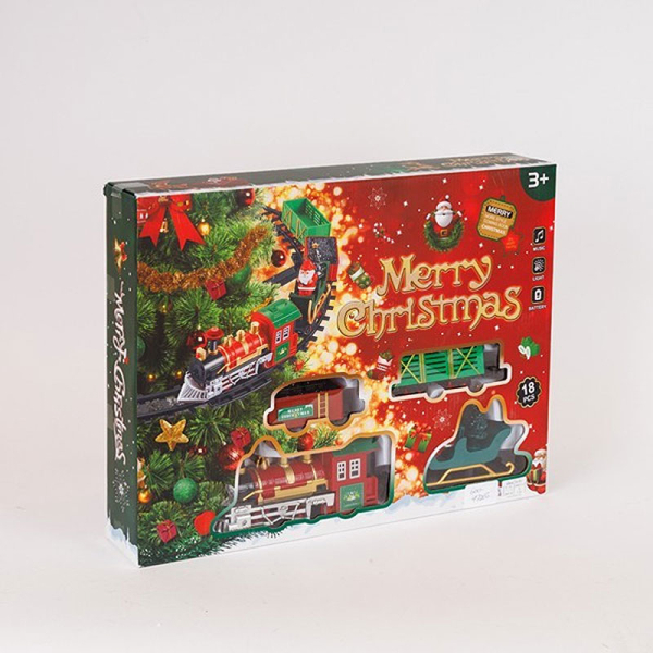 Τρενάκι Για Χριστουγεννιάτικο Δέντρο Με Led & Κίνηση (Φ75) Eurolamp 600-47283