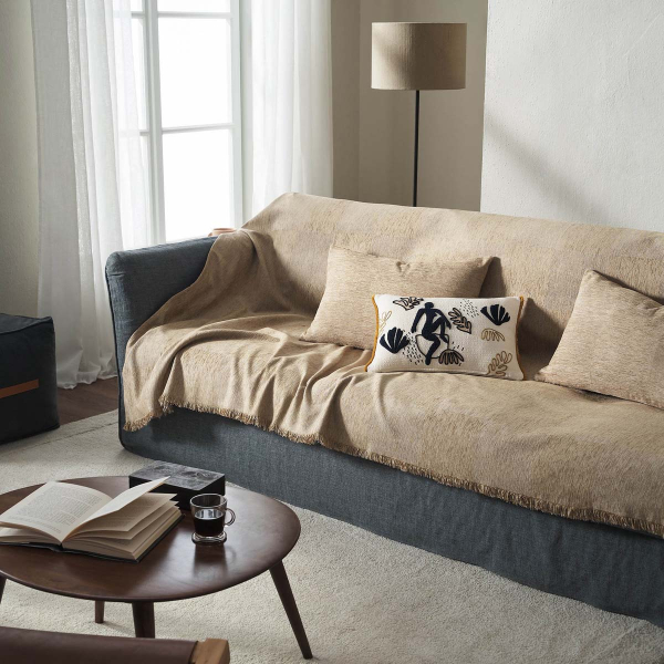 Ριχτάρι Καναπέ Τετραθέσιου (180x350) Gofis Home Zephyr Sesame Beige 146/06