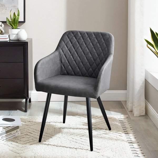 Καρέκλα Τραπεζαρίας (60x55.5x83) Spitishop Helena Anthracite