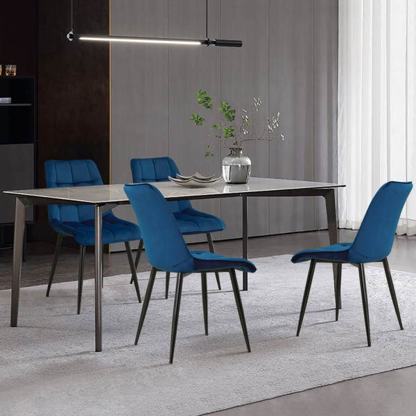 Καρέκλα Τραπεζαρίας (62x54x87) Spitishop Sabine Blue