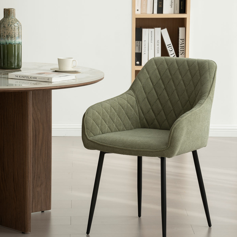 Καρέκλα Τραπεζαρίας (60x56x82) Spitishop Emiliano Khaki