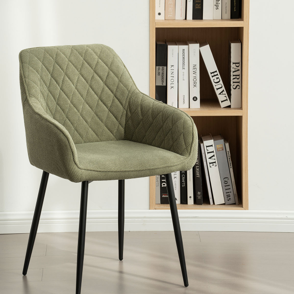 Καρέκλα Τραπεζαρίας (60x56x82) Spitishop Emiliano Khaki