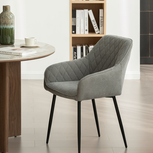 Καρέκλα Τραπεζαρίας (60x56x82) Spitishop Emiliano Grey