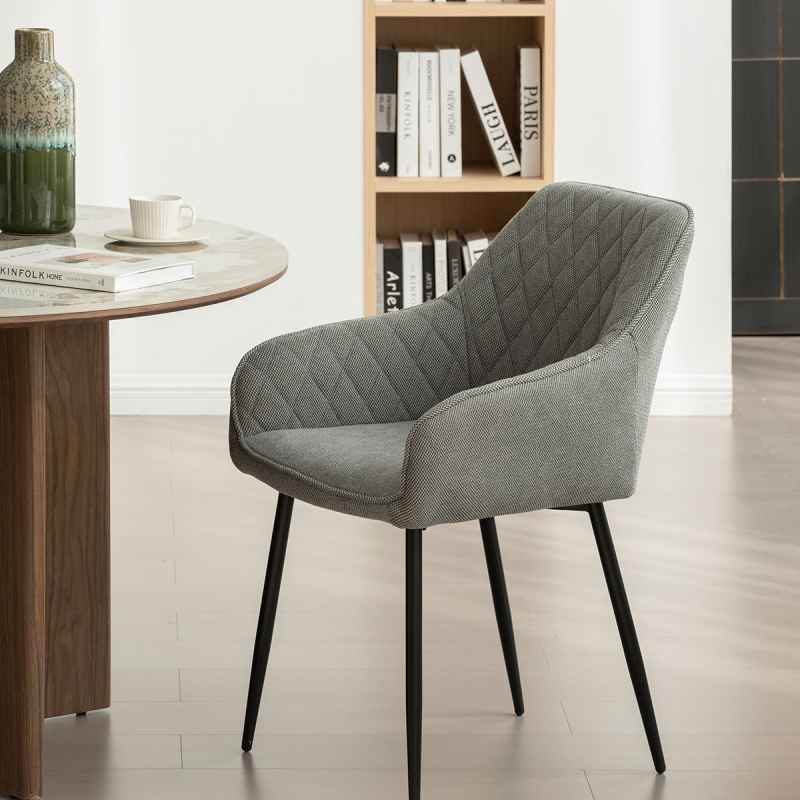 Καρέκλα Τραπεζαρίας (60x56x82) Spitishop Emiliano Grey