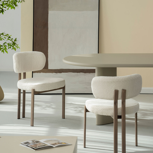 Καρέκλα Τραπεζαρίας (56x56x82) Spitishop Stefan Ecru/Wood