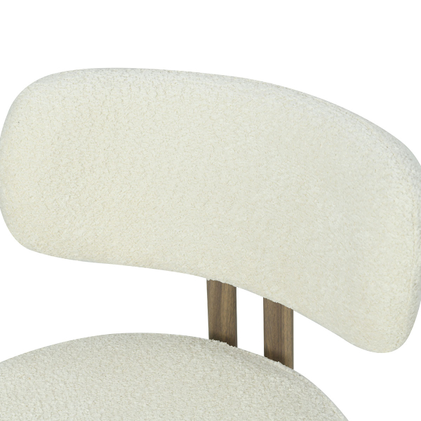 Καρέκλα Τραπεζαρίας (56x56x82) Spitishop Stefan Ecru/Wood