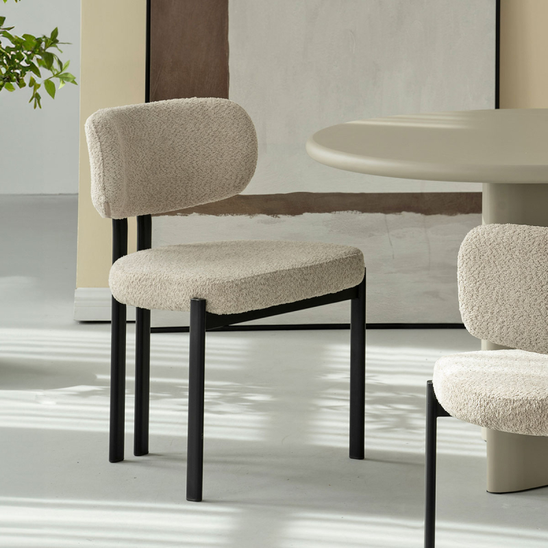 Καρέκλα Τραπεζαρίας (56x56x82) Spitishop Stefan Beige/Black