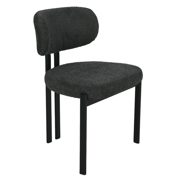 Καρέκλα Τραπεζαρίας (56x56x82) Spitishop Stefan Dark Grey/Black