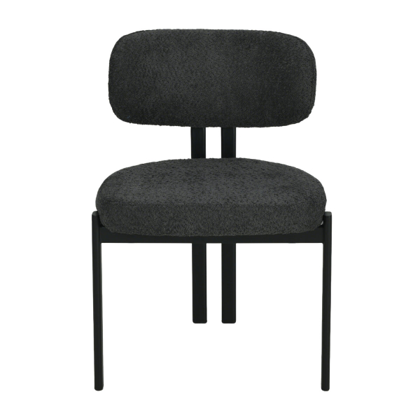 Καρέκλα Τραπεζαρίας (56x56x82) Spitishop Stefan Dark Grey/Black
