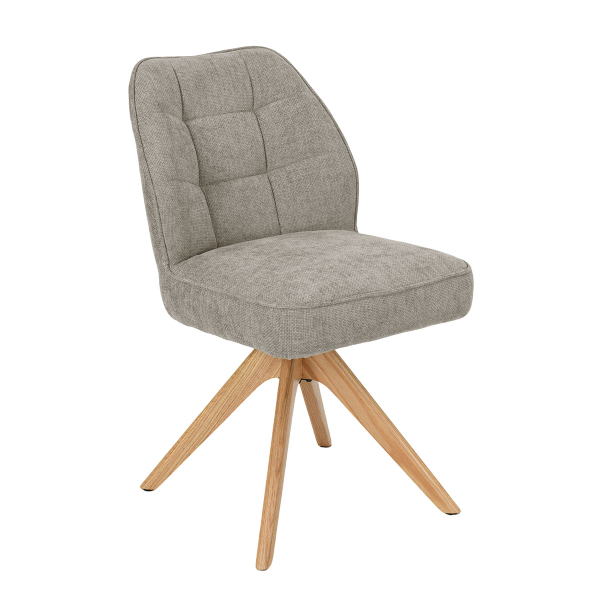 Περιστρεφόμενη Καρέκλα Τραπεζαρίας (56x56x82) Spitishop Kendra Light Grey